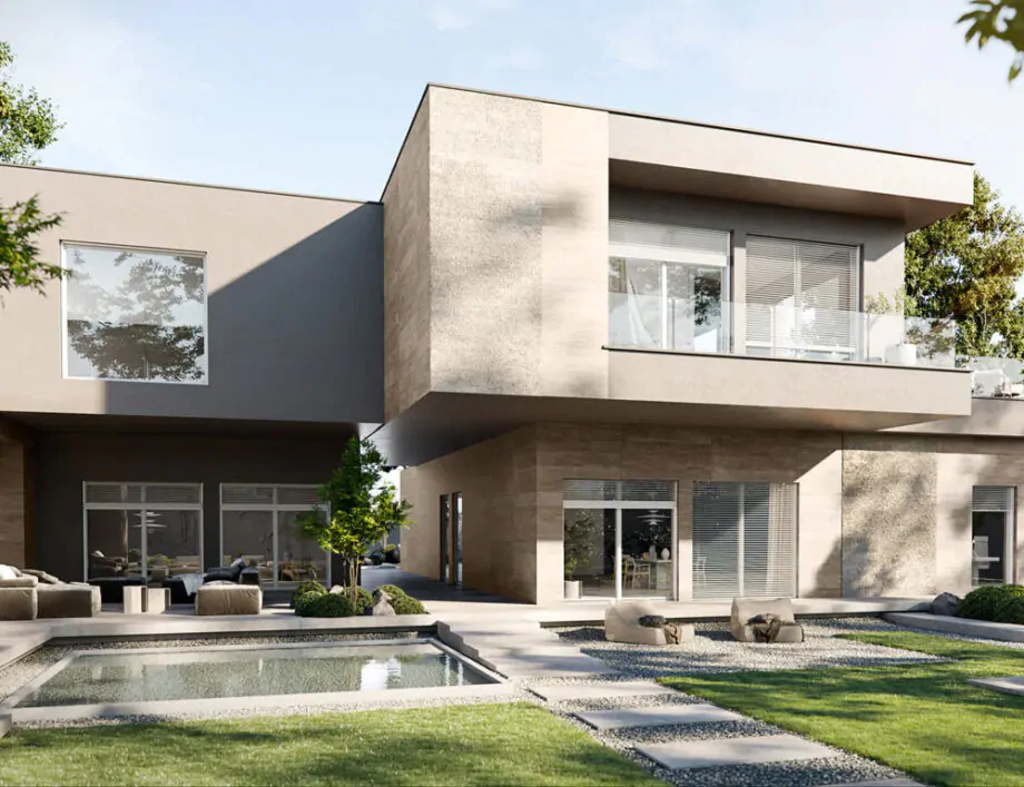 Detal profilu okna PILAR – smukła rama inspirowana aluminium