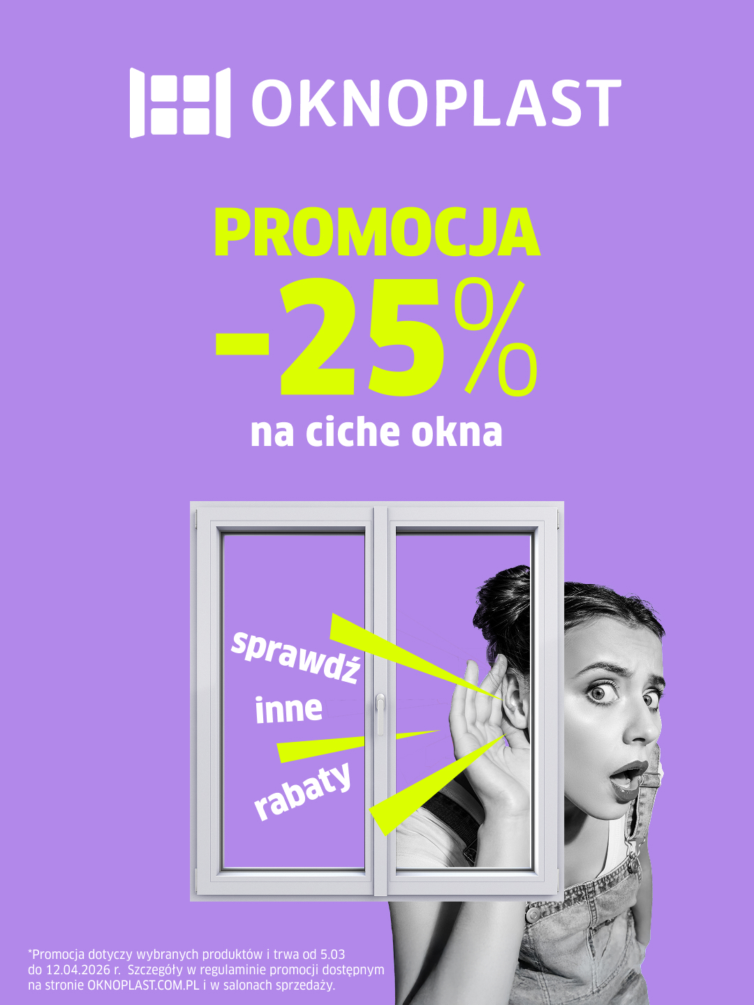 Wiosenna promocja OKNOPLAST – okna PIXEL -25%