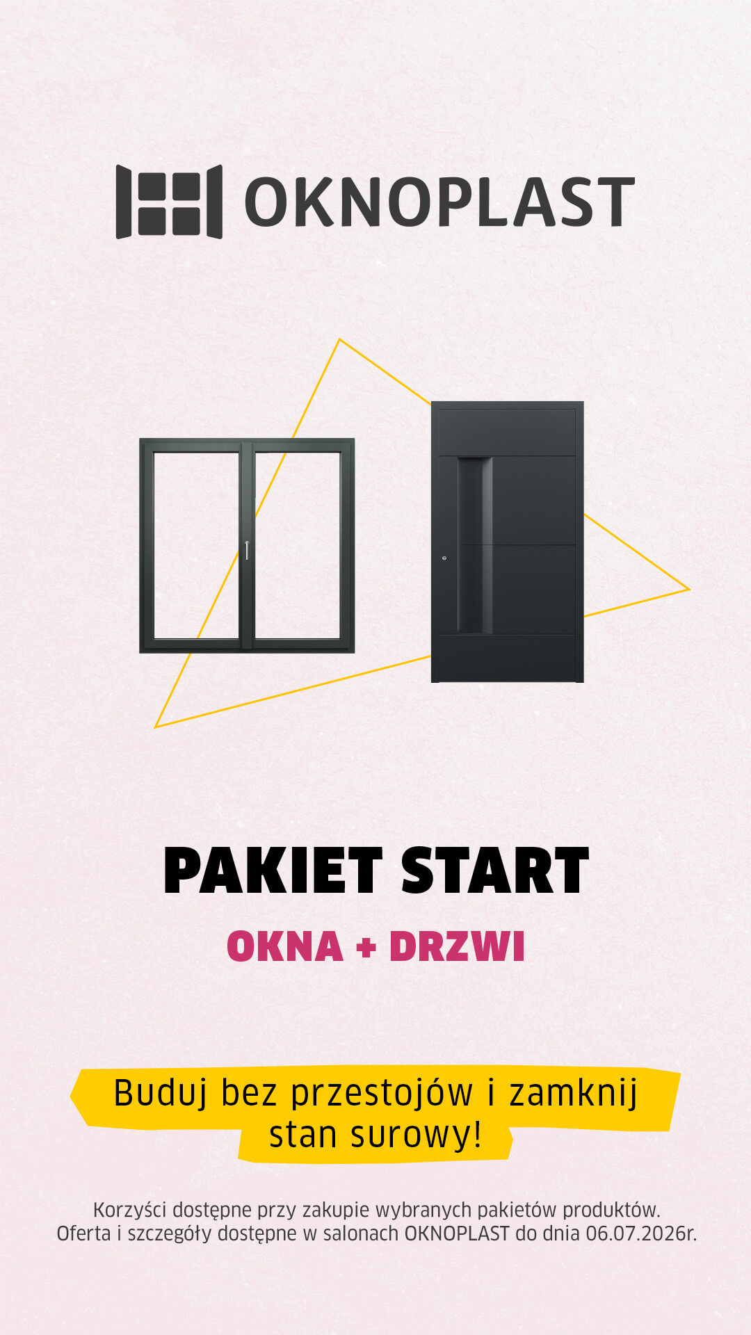 Pakiet Start - okna PVC i drzwi aluminiowe